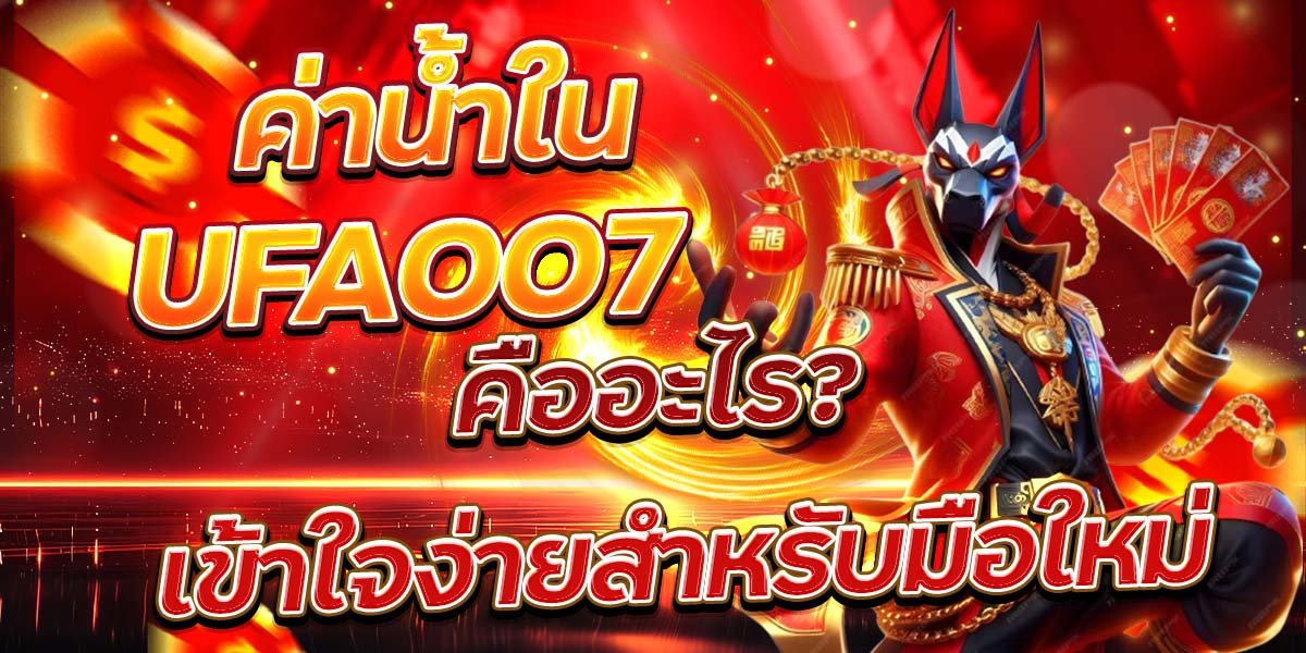 ค่าน้ำใน UFA007 คืออะไร เข้าใจง่ายสำหรับมือใหม่